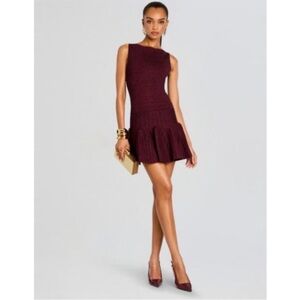Retrofete Burgundy Sleeveless Dress